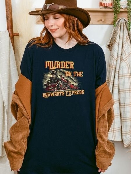Magical Express Train Funny Vintage Pulp Mystery Harry Potter Shirt product image (8)