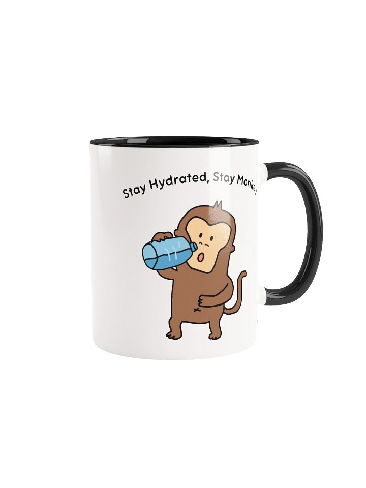 "Stay Hydrated, Stay Monkey" Ceramic Mug product image (2)