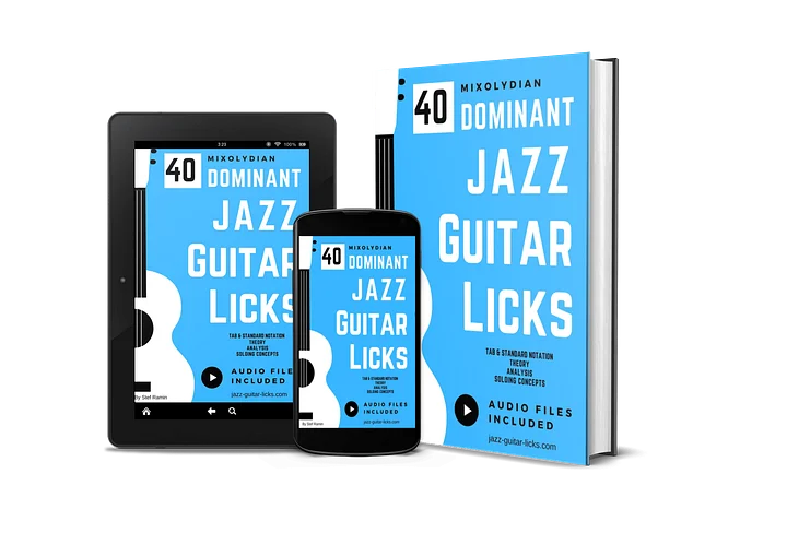 40 Dominant (Mixolydian) Jazz Guitar Licks - PDF Method product image (2)