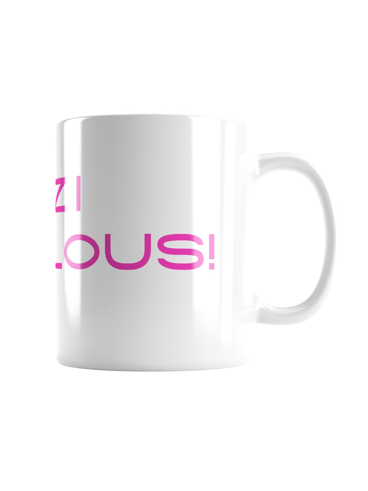 Izzi Fabulous! - White Mug with pink letters product image (3)