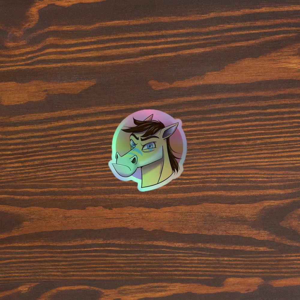 Angry Horse Holo Sticker product image (5)