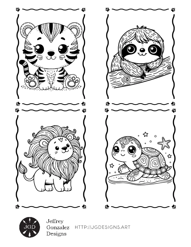 Wildlife: Coloring Book For All Ages - Printable E-Book PDF product image (2)