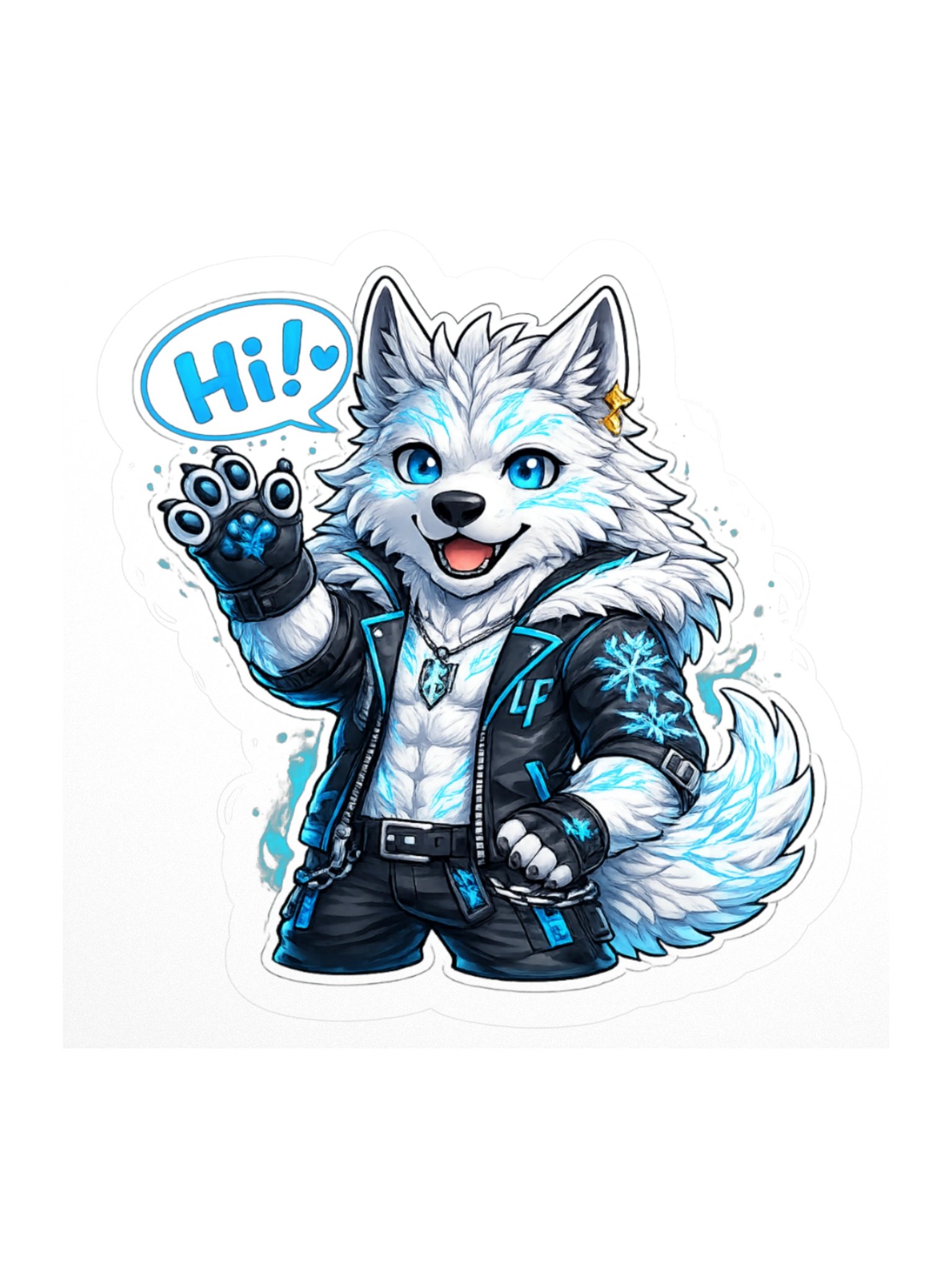 Frostfur Friendly Wave Sticker product image (3)