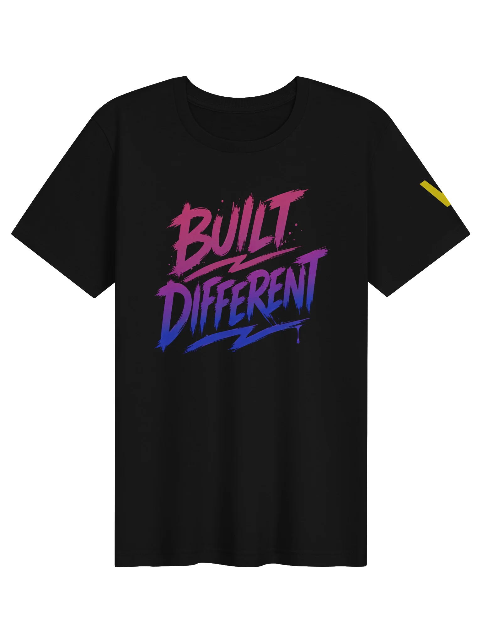 Built Different Gradient Performance Tee – Black Edition product image (1)