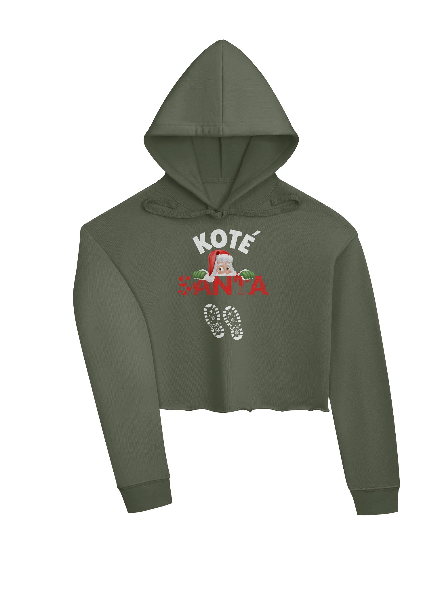 Peekaboo Santa Cropped Hoodie product image (7)