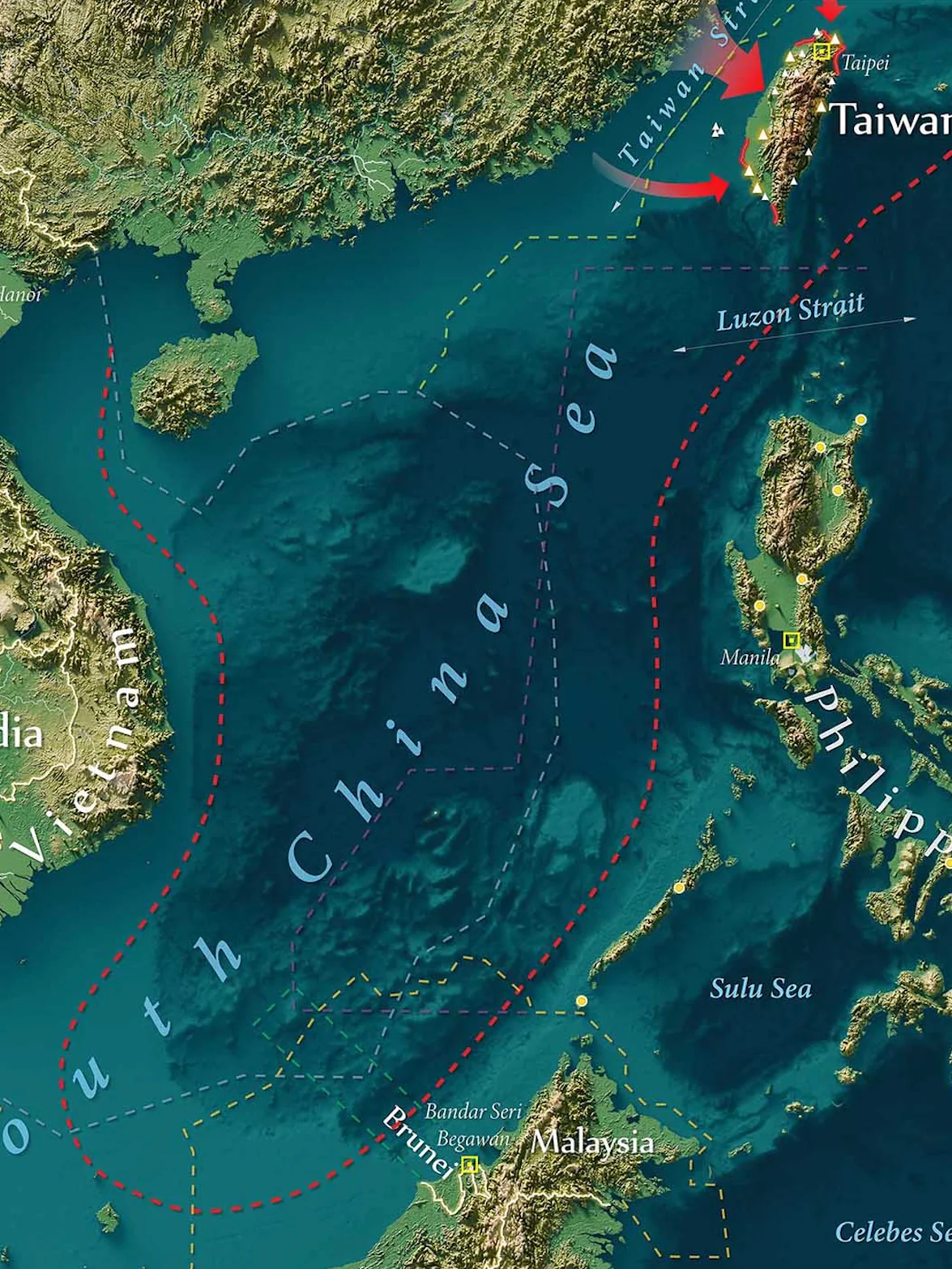 Geopolitics of the Western Pacific Map Print product image (5)