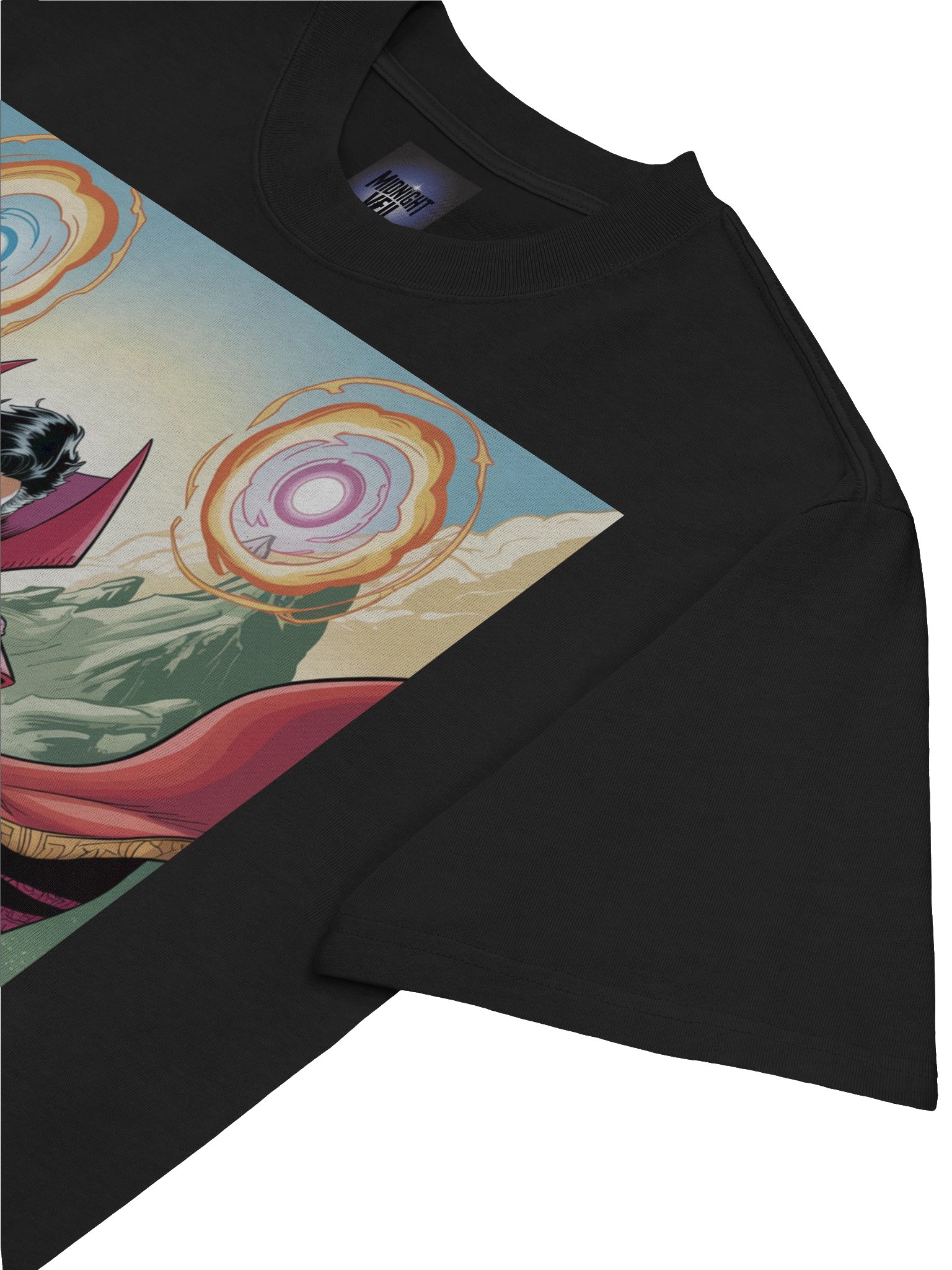 Doctor Strange Kamar-Taj Summon Oversized Faded T-Shirt – Mystic Portal Eclipse product image (7)