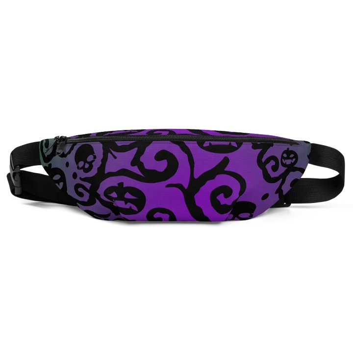 Green & Purple Scary Pumpkins Skull Fanny Pack product image (2)