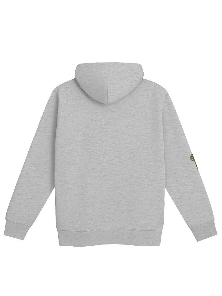 The Gatekeeper’s Key – Heather Grey Sigil Arm Edition (Front + Right Sleeve Print) | Organic Hoodie product image (2)