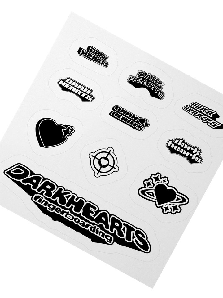 BLACK & WHITE STICKER SHEET product image (2)