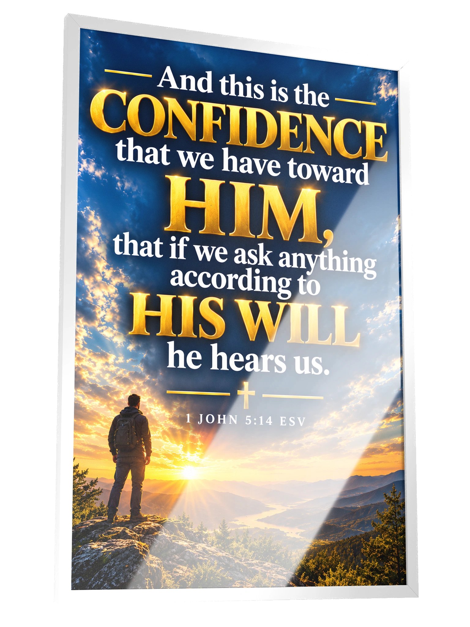 1 John Chapter 5:14 Poster product image (6)