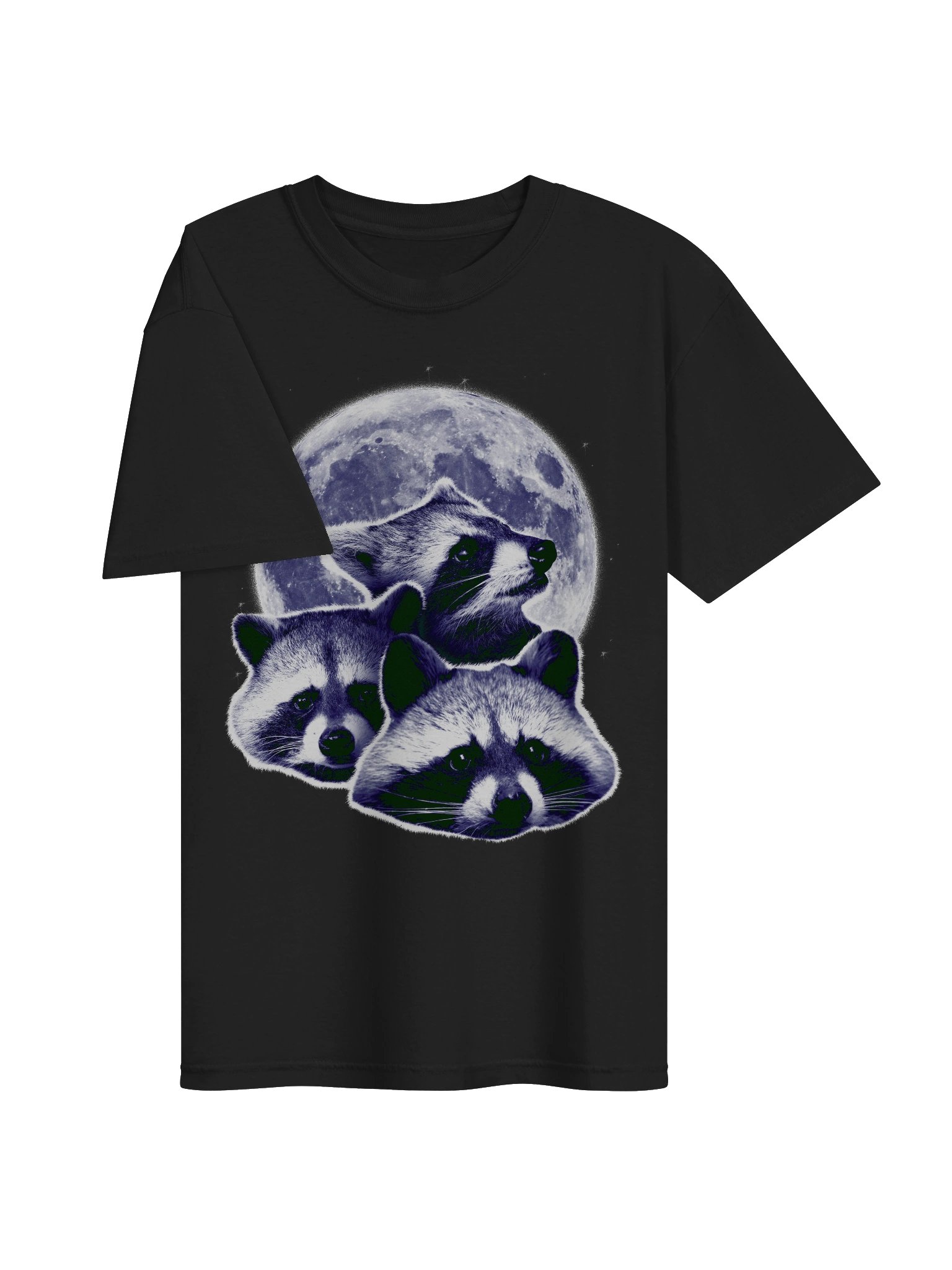 Three Raccoon Moon T-Shirt product image (3)