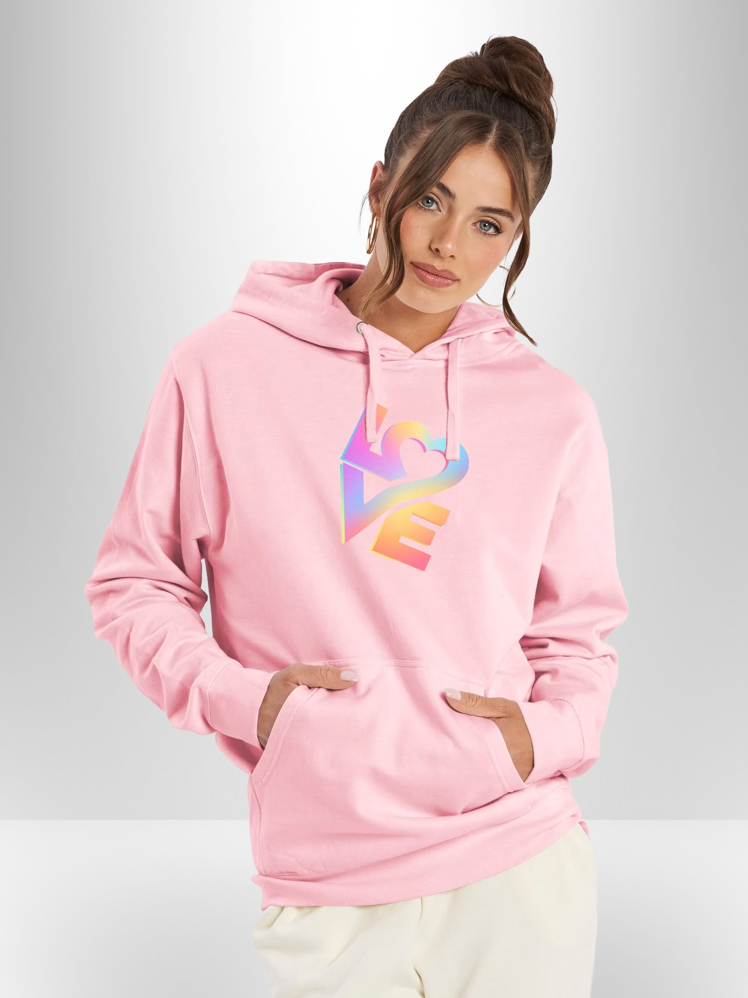 LOVE - Midweight Hoodie (Unisex) - Gradient product image (2)