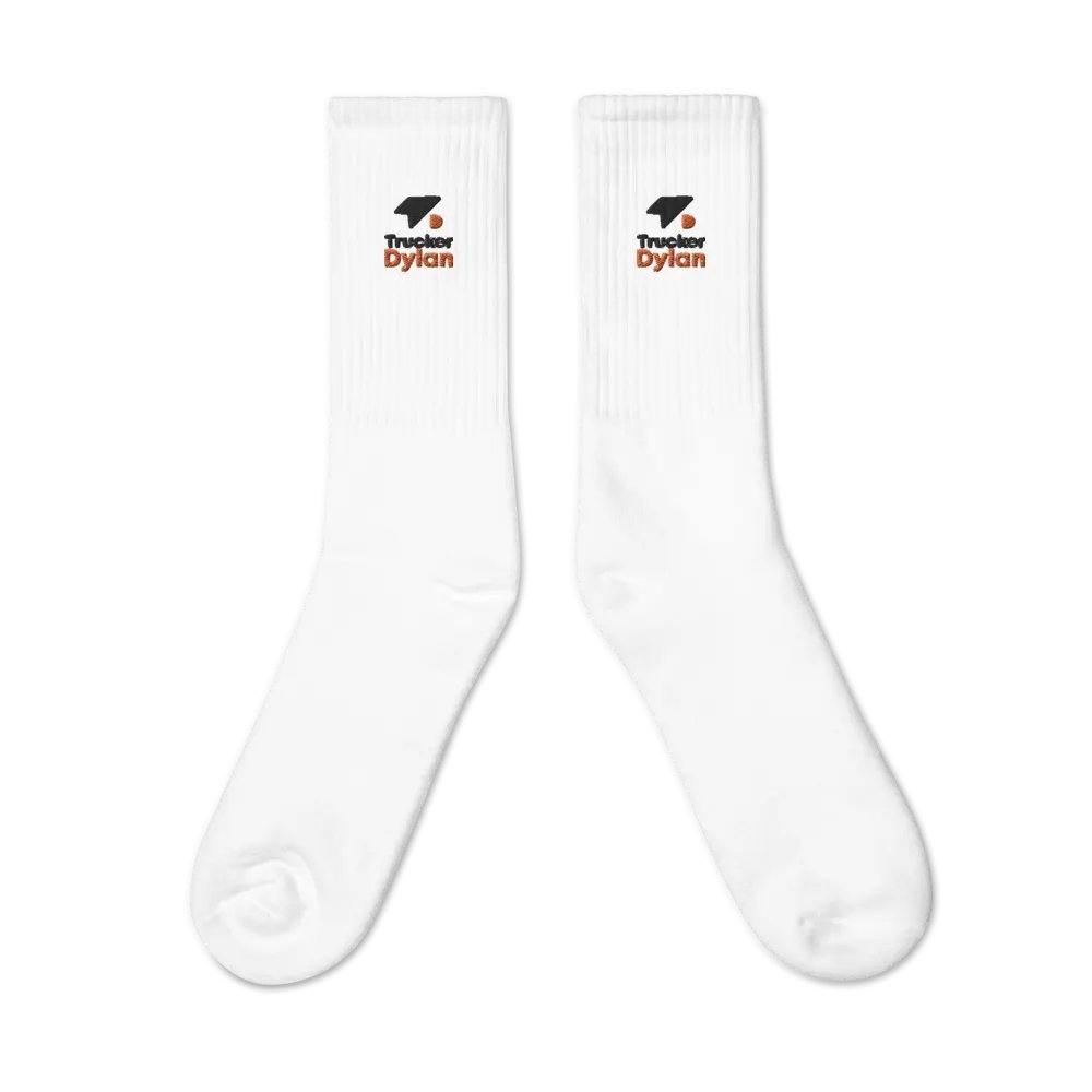 First Edition: TruckerDylan Socks with Logo in Black & Orange product image (2)