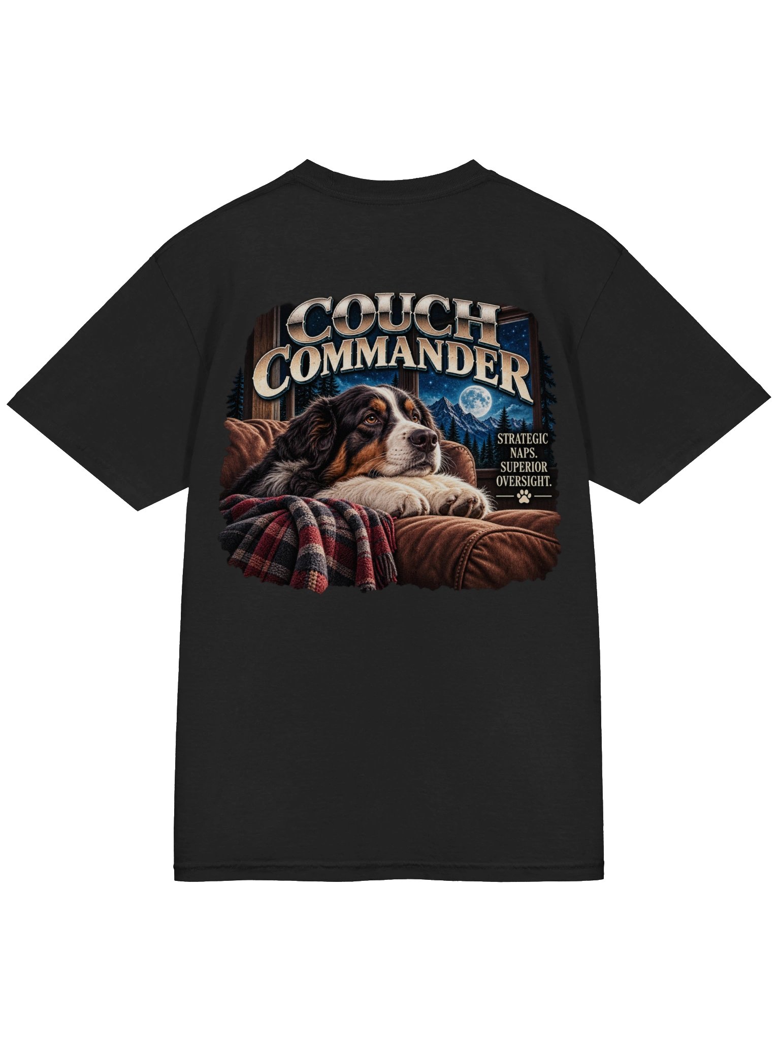 Couch Commander Dog T-Shirt – Funny Dog Dad & Dog Lover Tee product image (12)