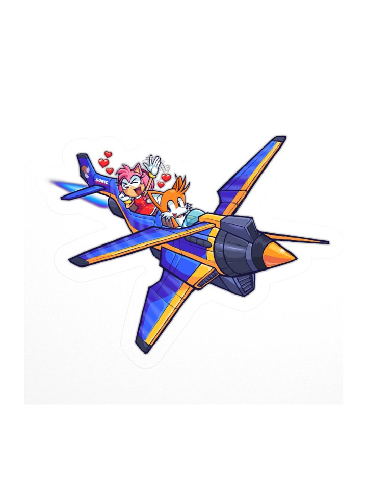 Tails & Amy Kiss Cut Sticker product image (1)