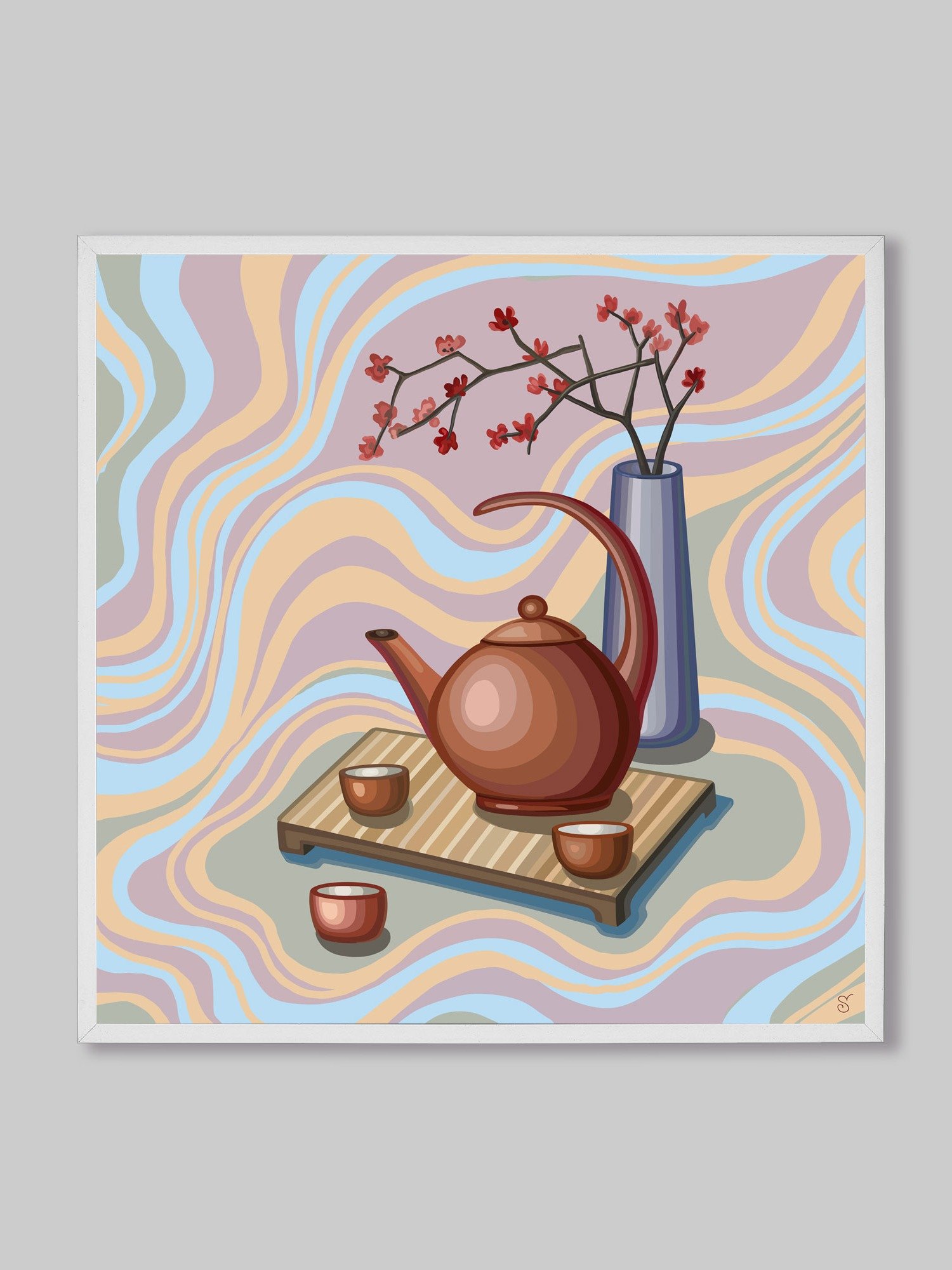 Pastel Teatime Canvas Art - Coffee Shop No. 11 product image (142)
