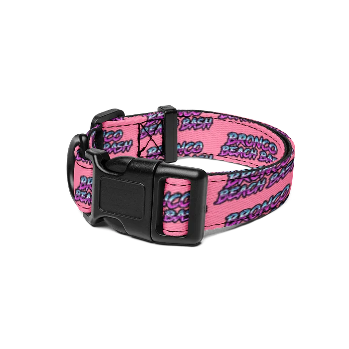 2026 Bronco Beach Bash OBX / Destination Bigfoot Bronco Collab Dog Collar Tickle Me Pink (Multiple Sizes Available) product image (2)