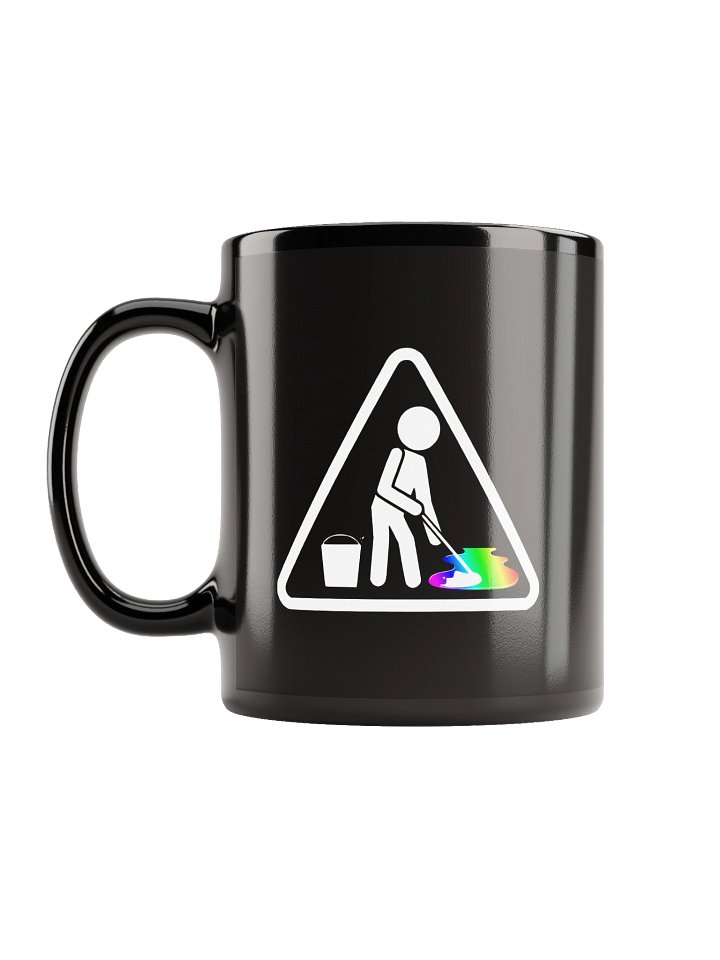 Rainbow Spill Coffee Cup Black product image (2)