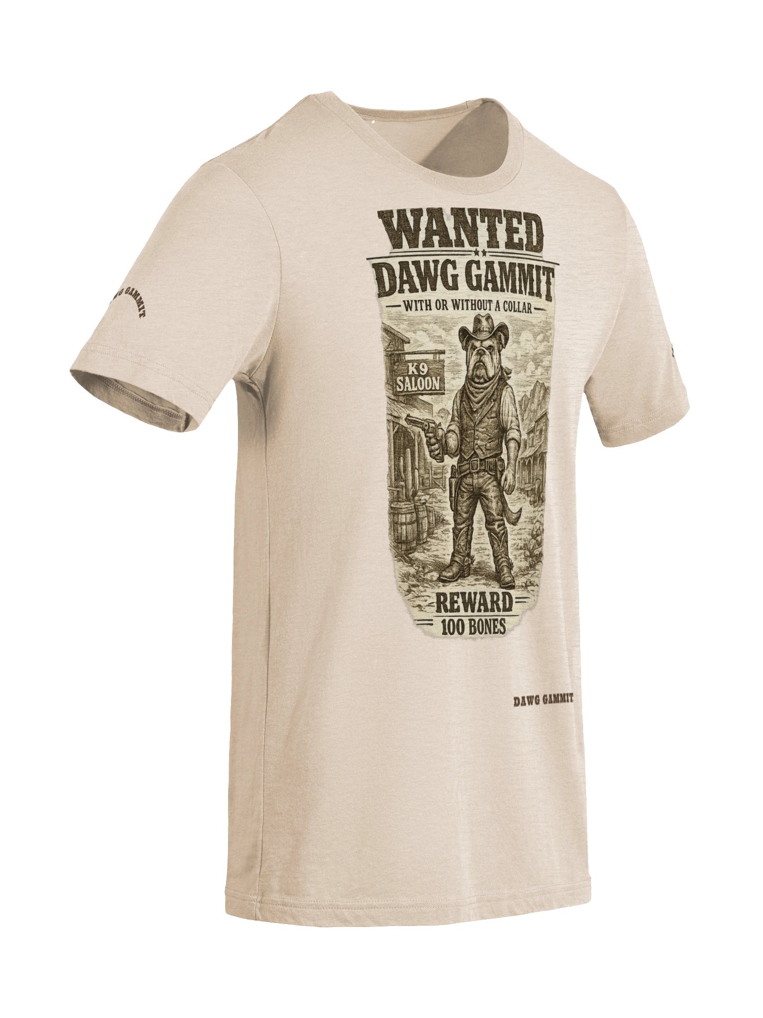DAWG GAMMIT™ WANTED Bulldawg Triblend T-Shirt product image (11)