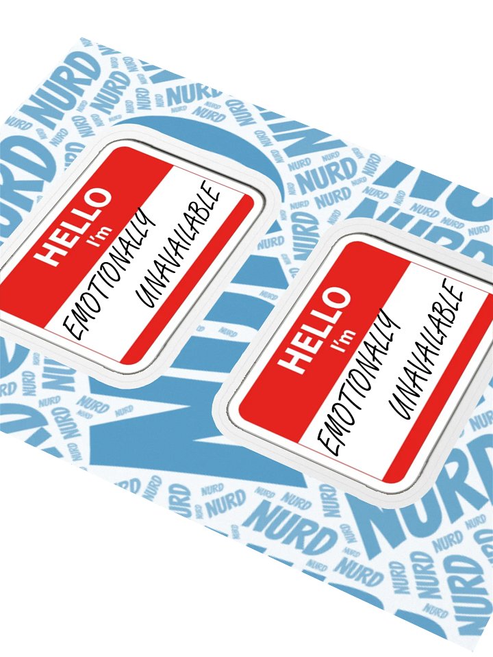 Emotionally Unavailable Sticker Pair product image (2)