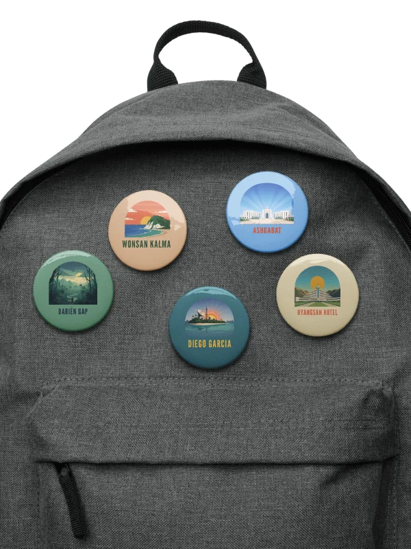 Oh the Places You'll (Not) Go Retro Pins product image (7)