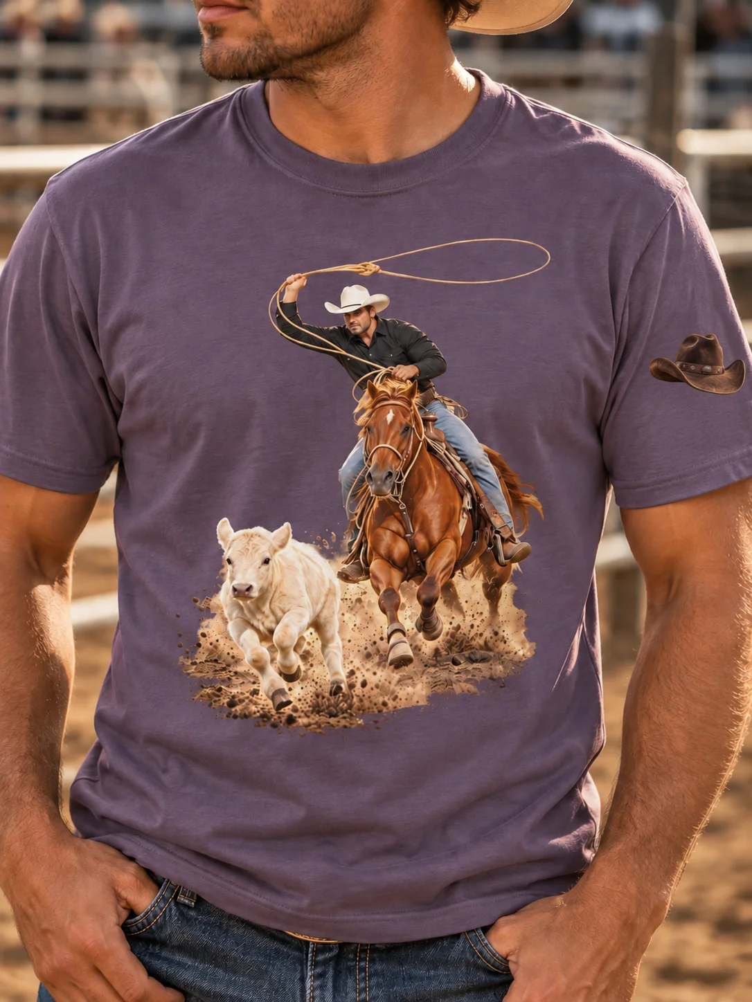 Calf Roping Out of the Box T-Shirt | BROKEN RODEO™ product image (73)