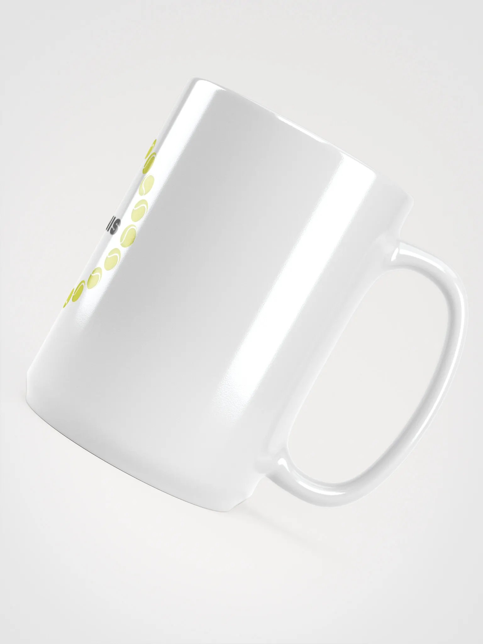 Tennis Ball Circle White Glossy Mug product image (5)