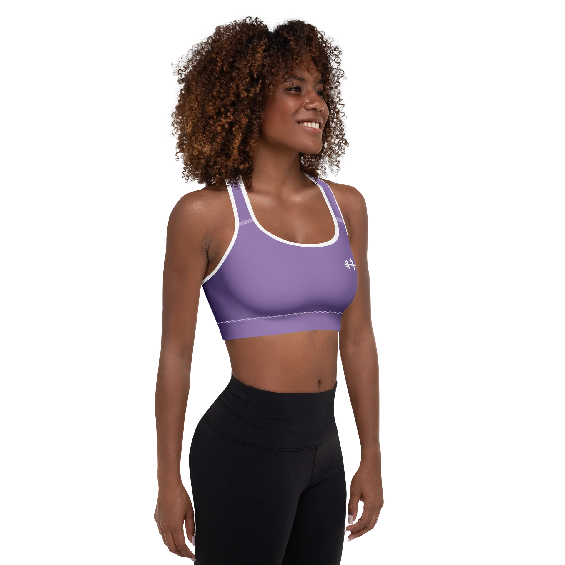 His House Womens Padded Sports Bra - Lavender product image (6)