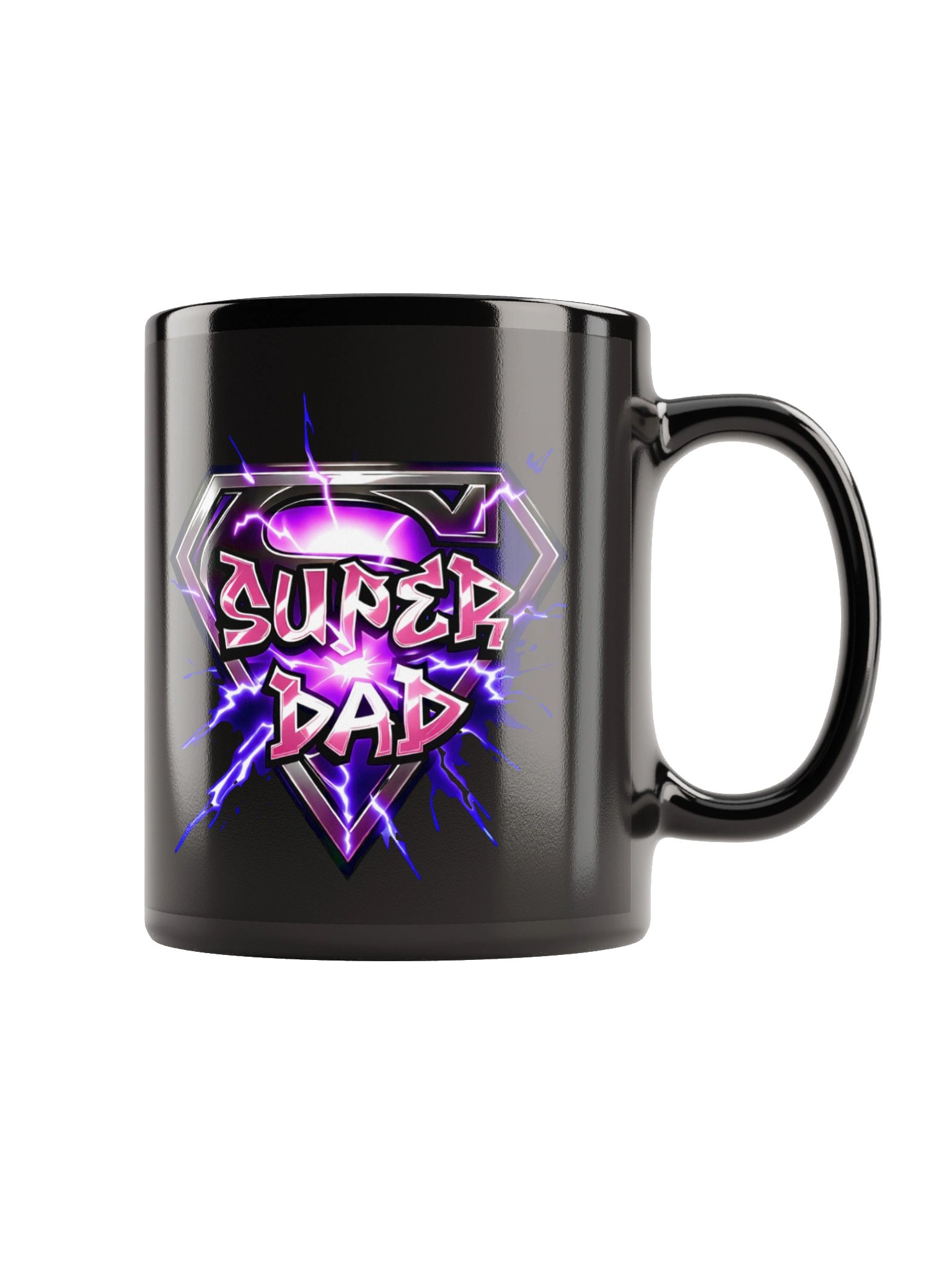 Super Dad Pink Lightning Coffee Mug product image (3)