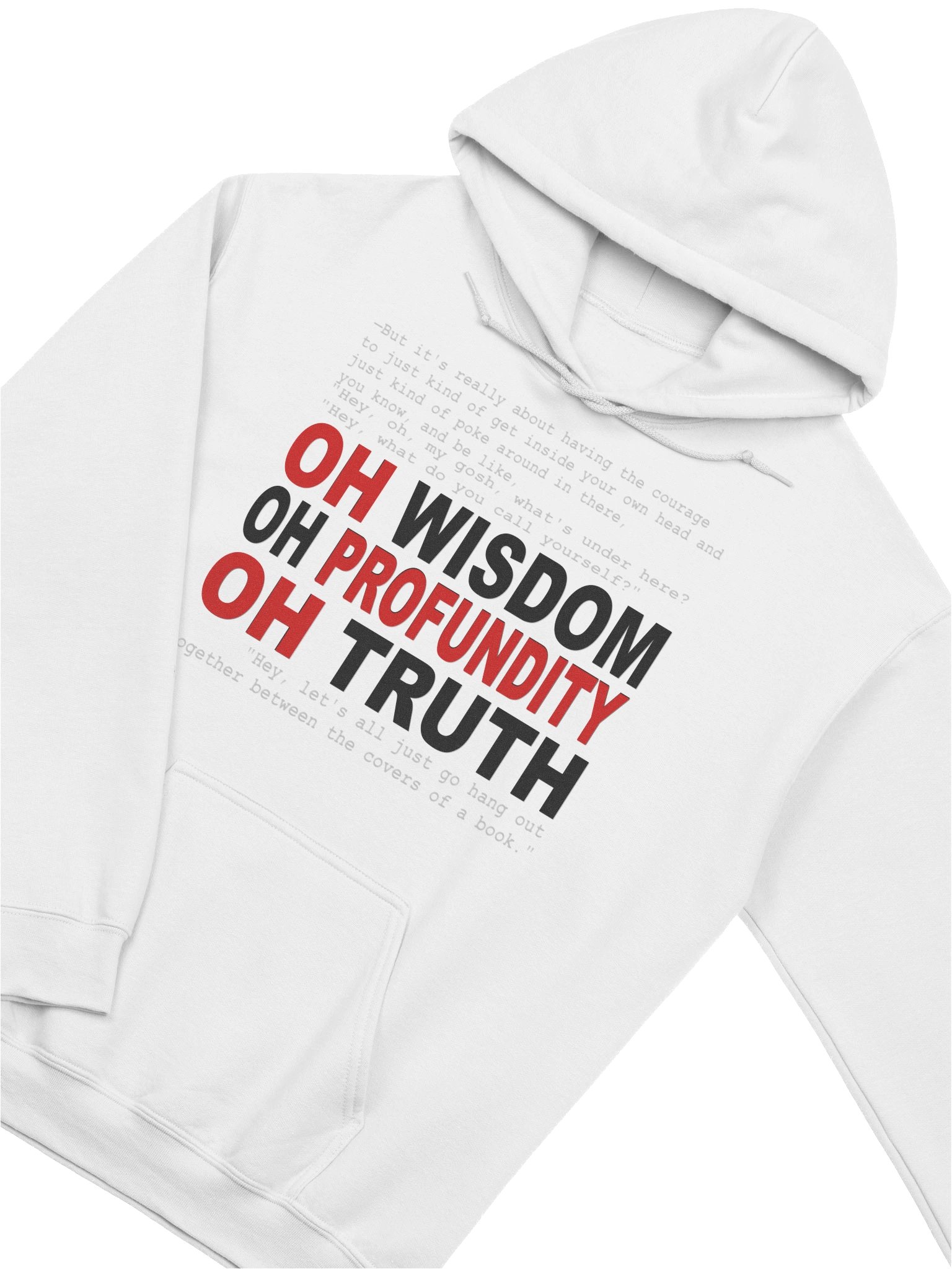 WISH IT. WANT IT. DO IT. (white) — HOODIE product image (3)