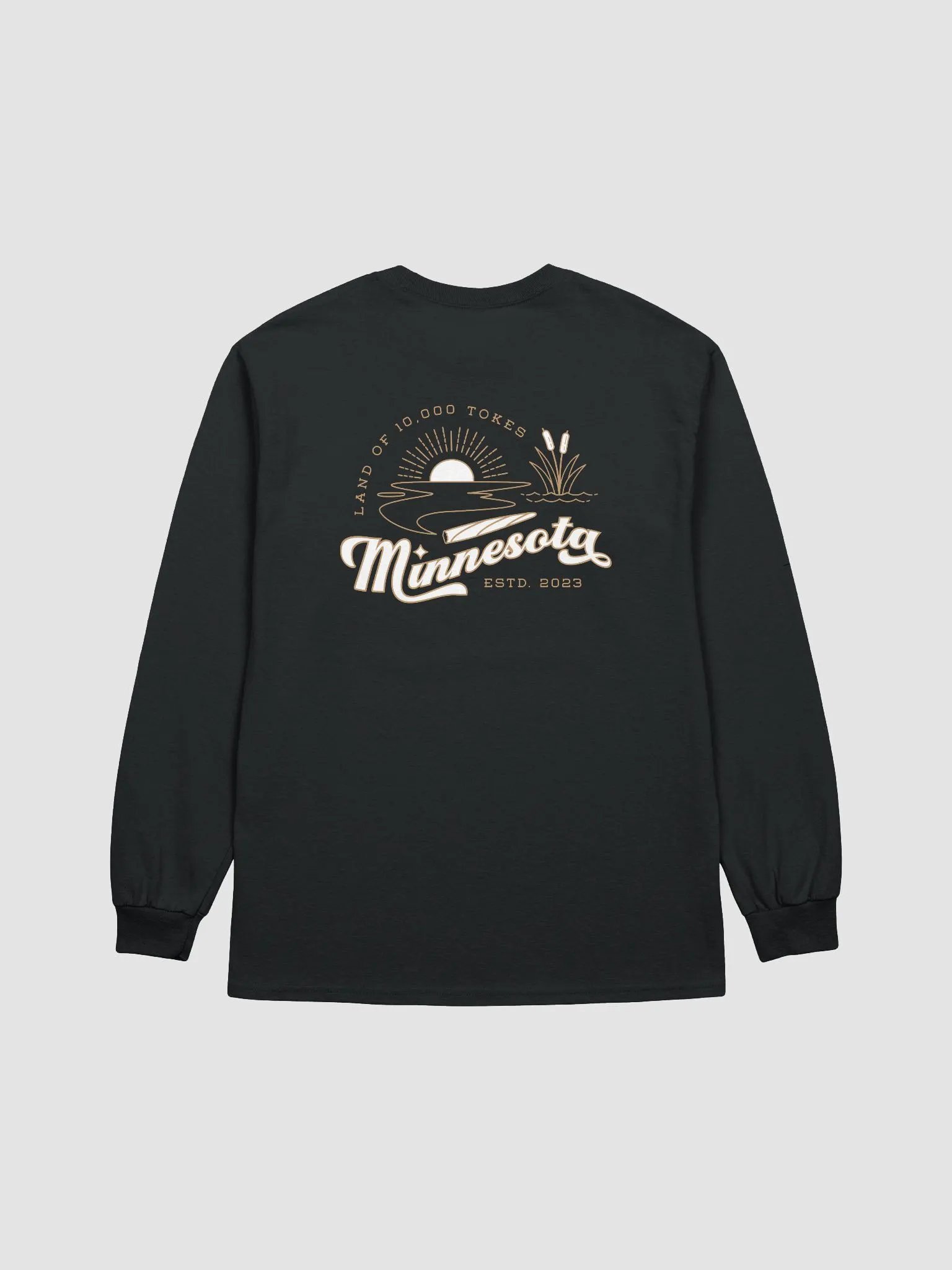 Land of 10,000 Tokes ✧ Minnesota Cannabis Lake Long Sleeve Tee product image (3)