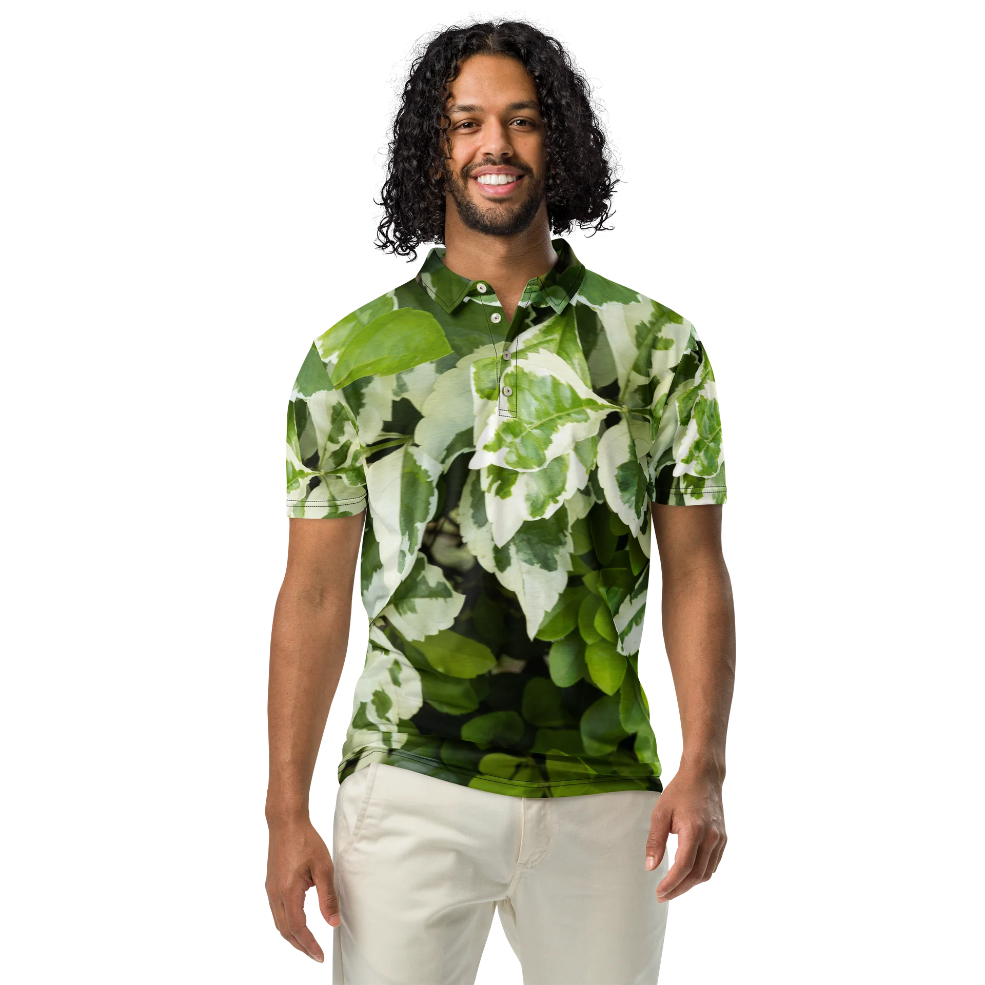 Moss & Parch All-Over Print Men's Slim Fit Polo Shirt product image (3)
