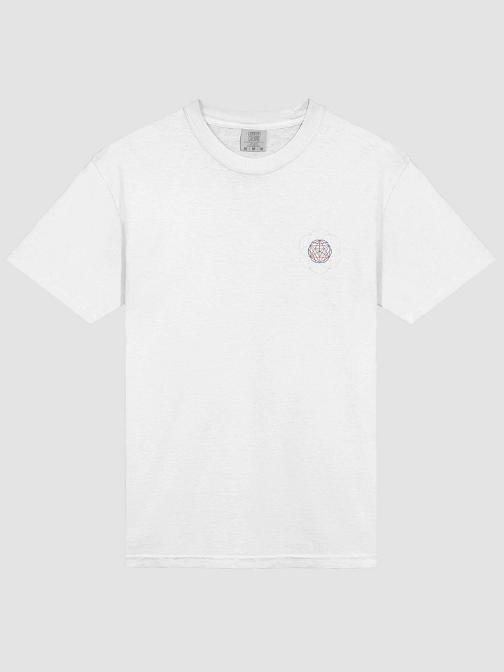 white t-shirt featuring the five Platonic solids product image (2)
