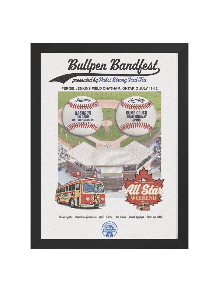 2026 Bullpen Bandfest Framed Poster product image (1)