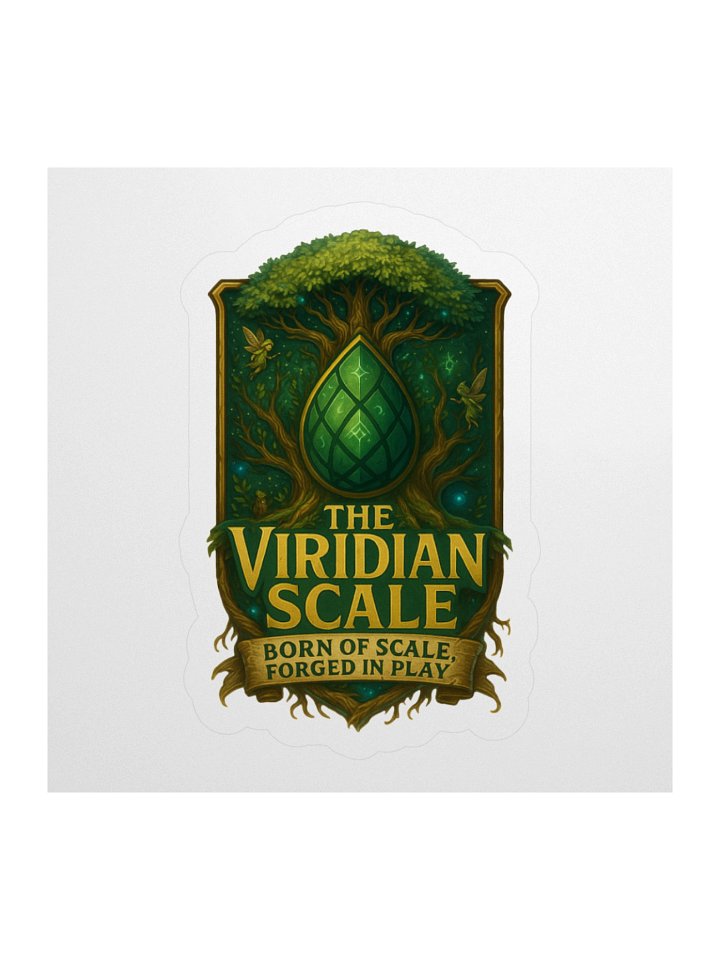 Viridian Crest Sticker – “Born of Scale” Edition product image (1)