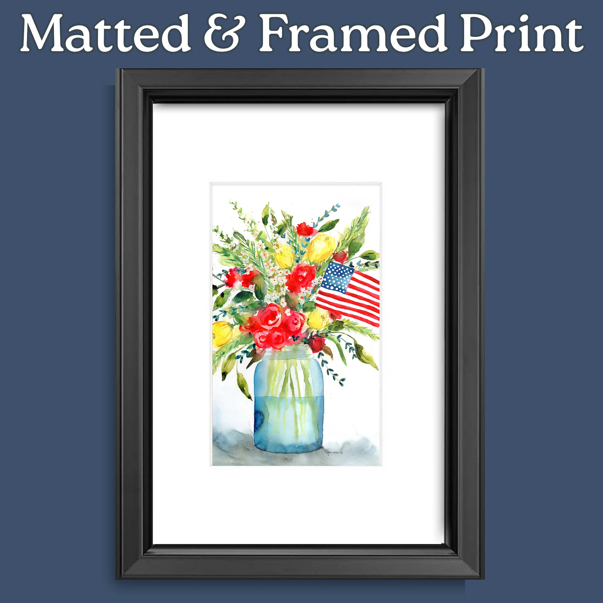 Floral Watercolor Print - Red, White & Bloom product image (10)