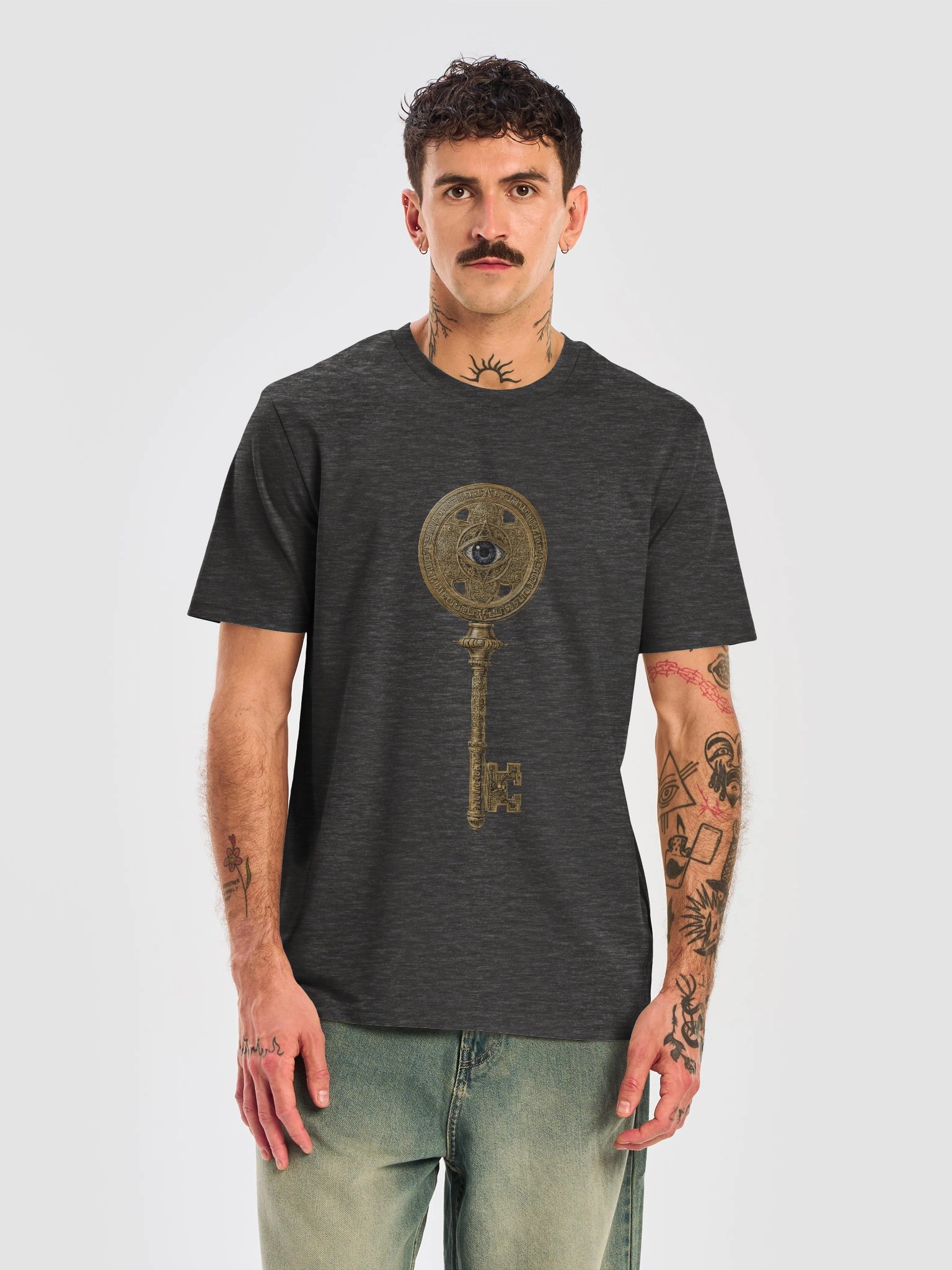 The Gatekeeper’s Key – Dark Heather Grey Urban Archive Edition (Front & Back Print) product image (5)