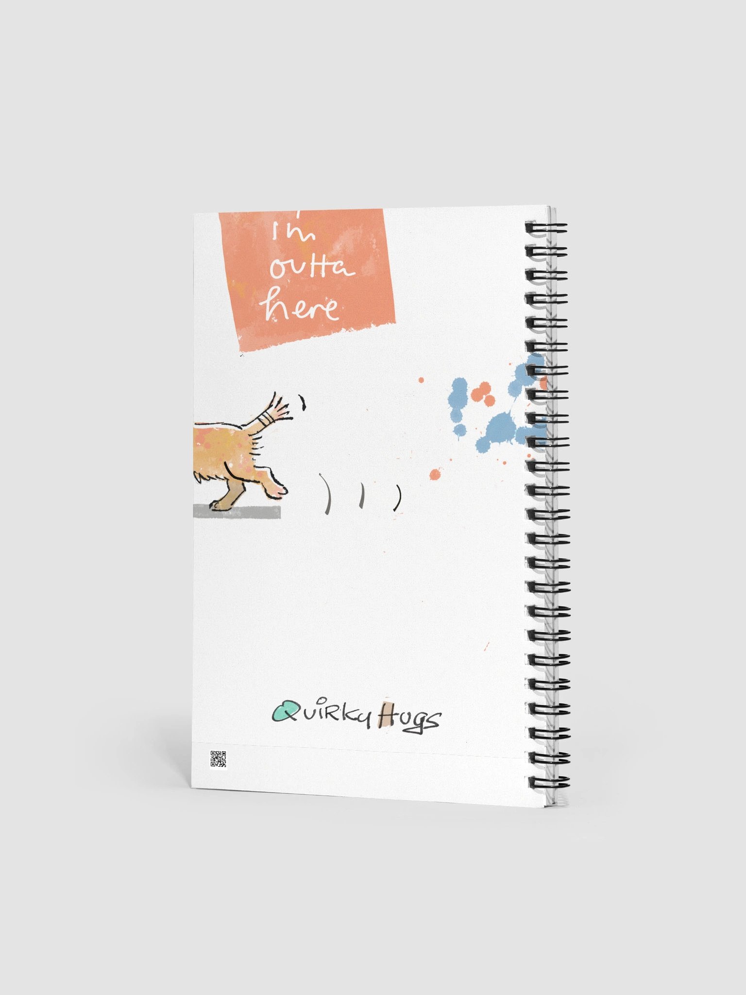 Quirky Hugs Spiral Notebook product image (2)