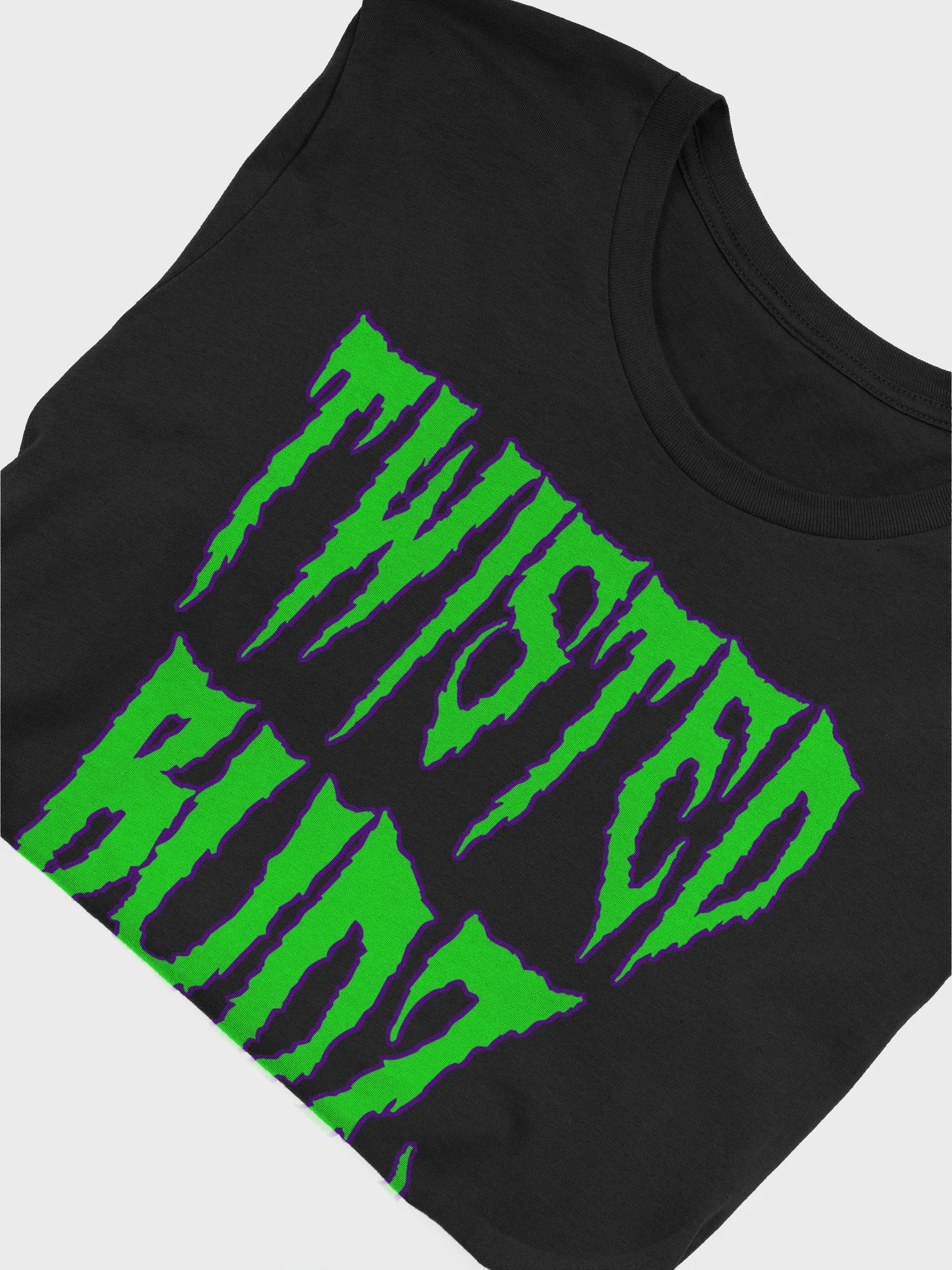 Twisted Budz Black T-Shirt, Green Ganja Goth Horror Stoner Tee, Creepy Cannabis Clothing product image (1)