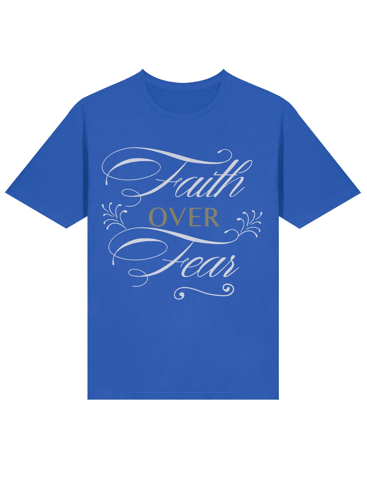 Christian Shirt Blue Faith Over Fear product image (4)