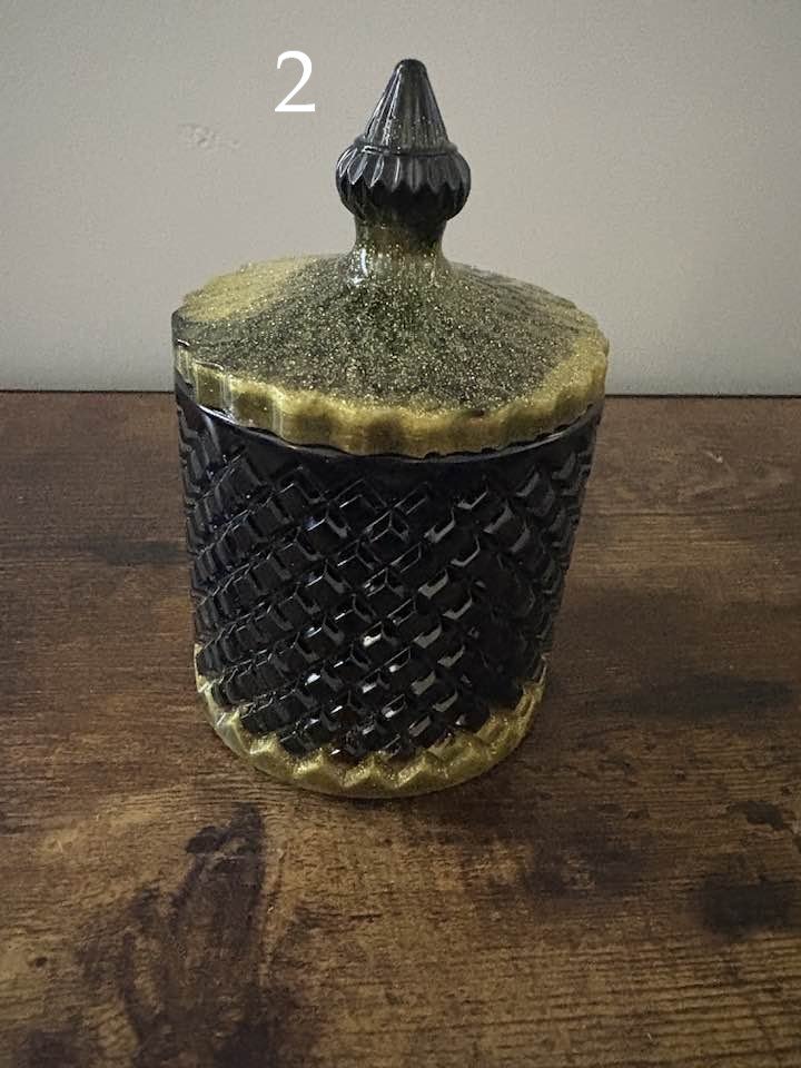 💖 Resin Trinket Jars – Handmade, One of a Kind (Heart & Round Designs) product image (2)