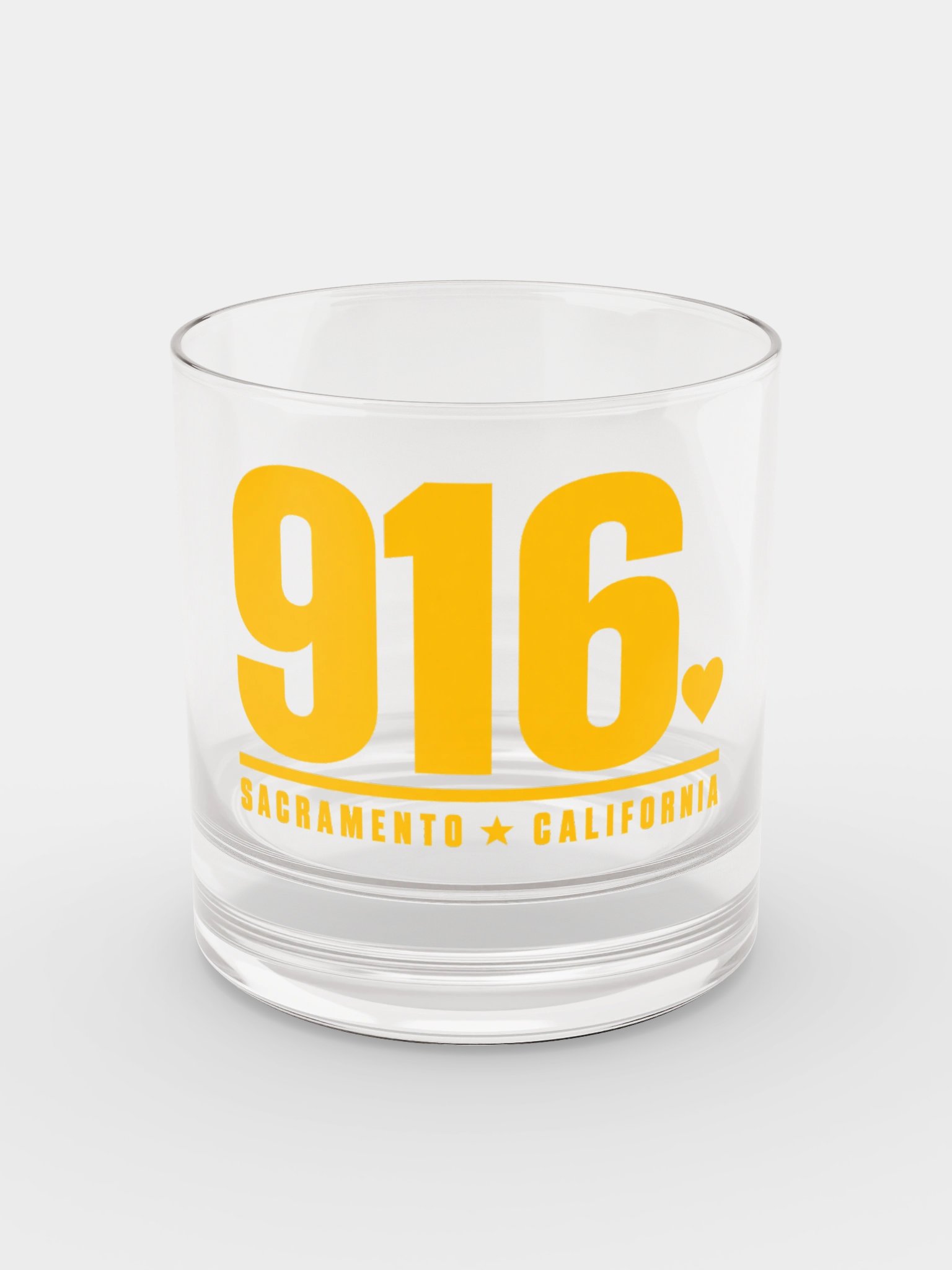 916 Rocks Glass - Sacramento Area Code Whiskey Glass product image (4)