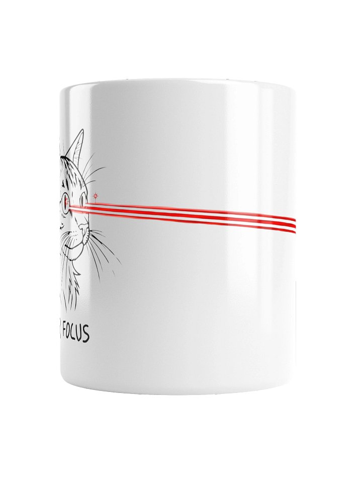 Laser Focus Cat Mug – Funny Laser Eyes Meme Coffee Mug | 11oz Cat Lover Gift product image (2)