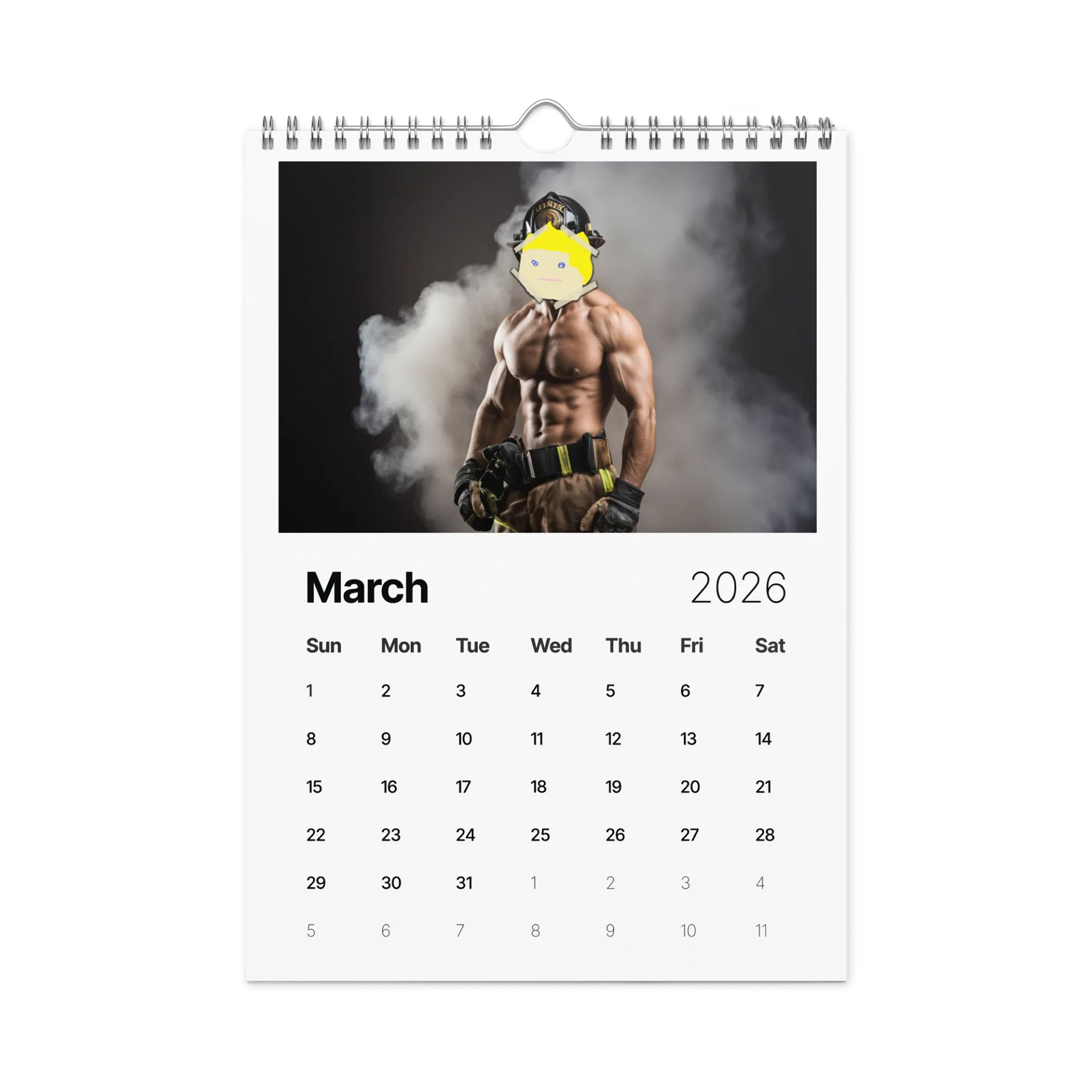 the official 2026 meme farmer hamish spicy fireman calendar product image (9)