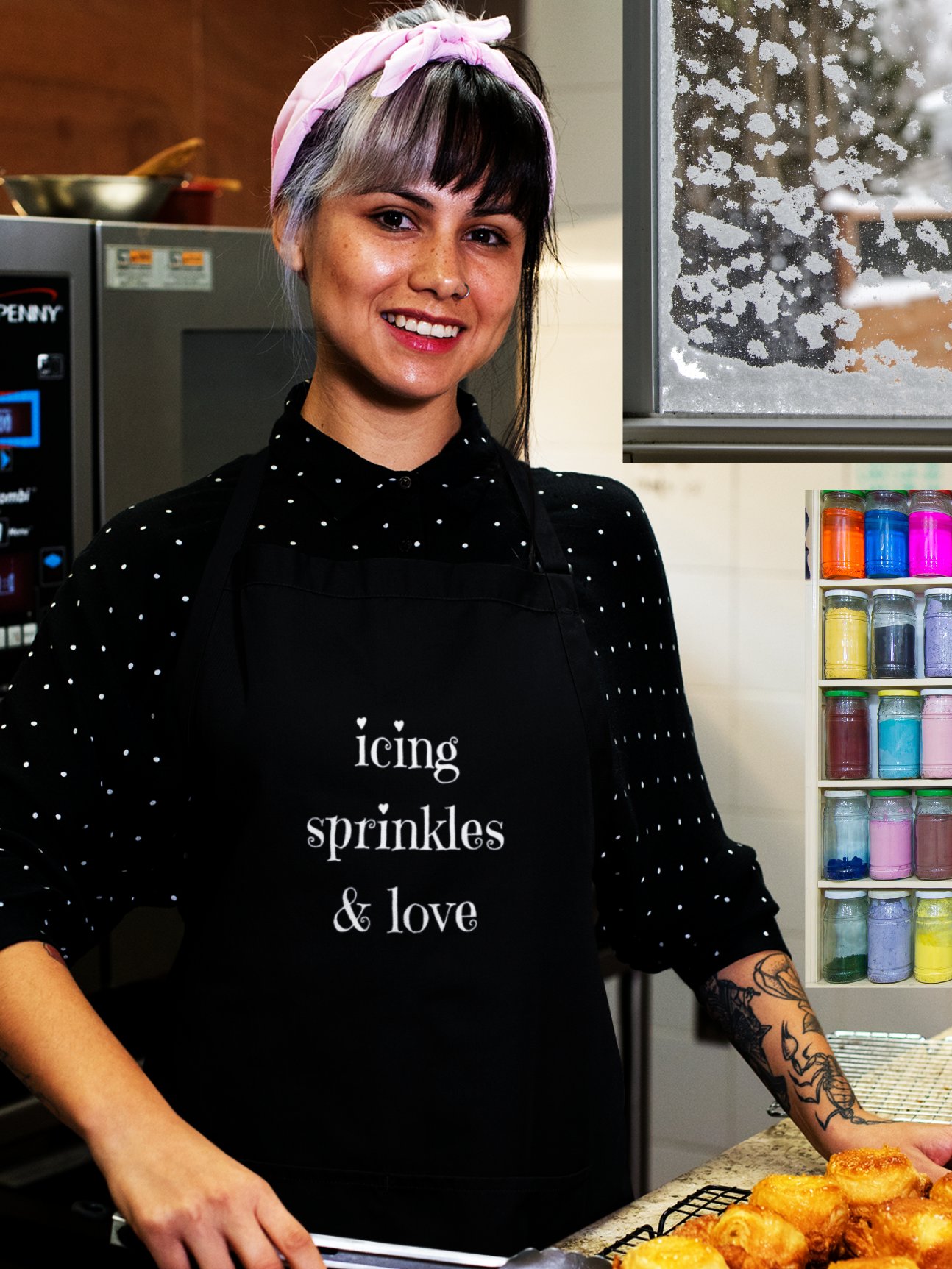 Icing Sprinkles & Love Organic Cotton Apron product image (1)