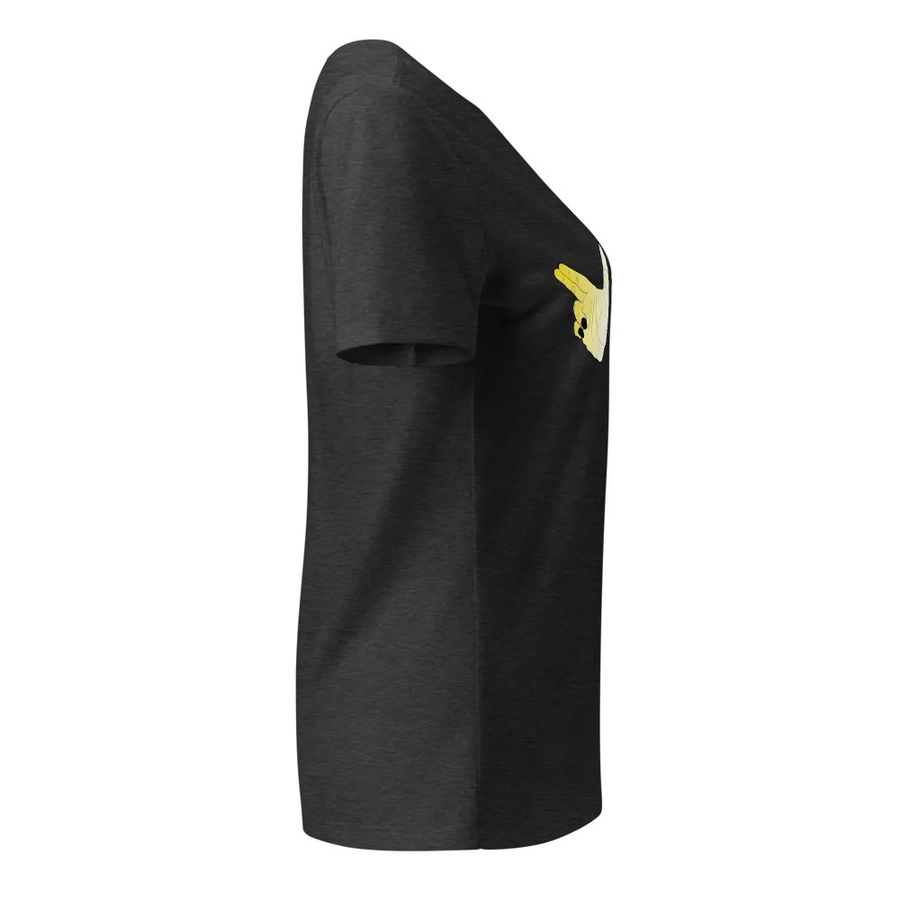 Finger Guns (enby flag) V Neck product image (14)