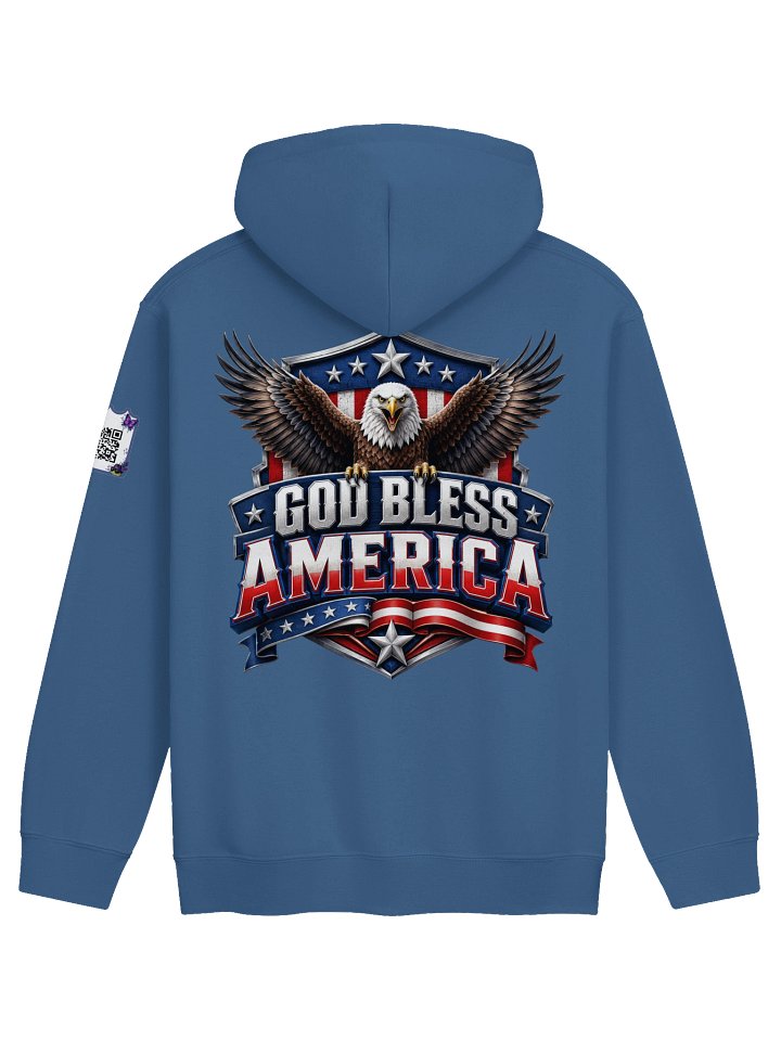 God Bless America (2) Hoodie w/QR product image (1)