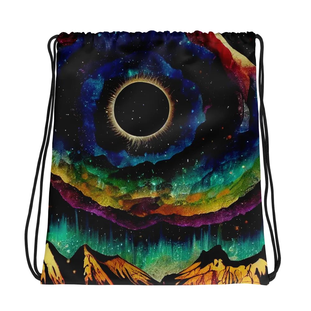 Cosmic Eclipse Drawstring Bag product image (1)