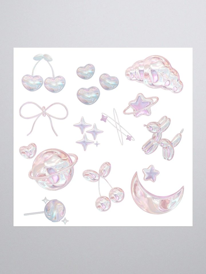 Iridescent Dreams Kiss Cut Stickers product image (3)